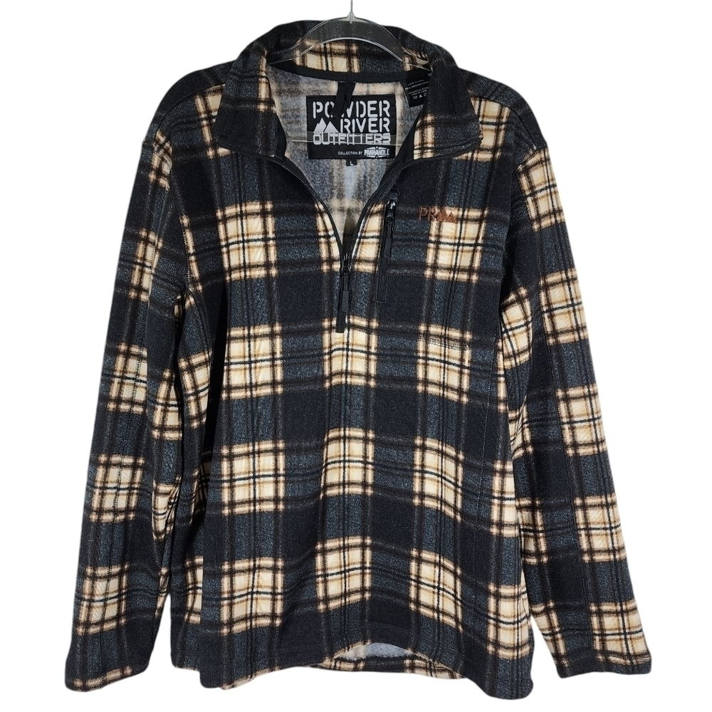 POWDER RIVER OUTFITTERS PLAID HALF ZIP PULLOVER - Picture 5 of 11